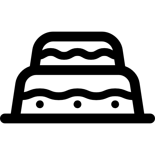 ciasto Curved Lineal ikona