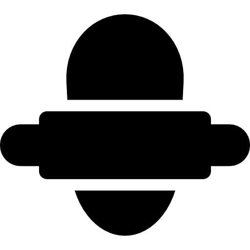 Plunger and Dough Curved Fill icon
