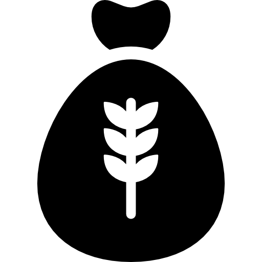 小麦粉の袋 Curved Fill icon