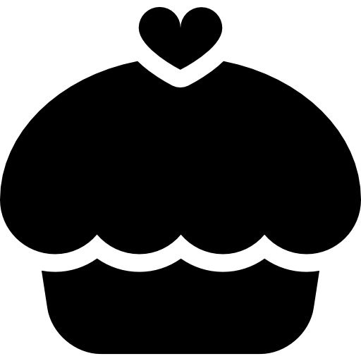 Cupcake Curved Fill icon