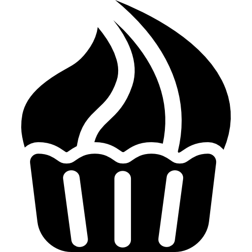 크림 컵케익 Curved Fill icon