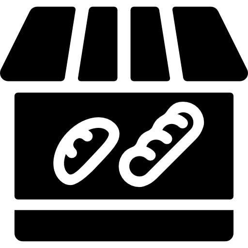 베이커리 숍 Curved Fill icon
