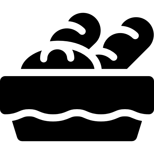 koszyk na chleb Curved Fill ikona