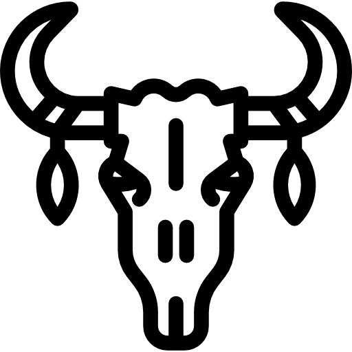 cráneo de un toro Special Lineal icono