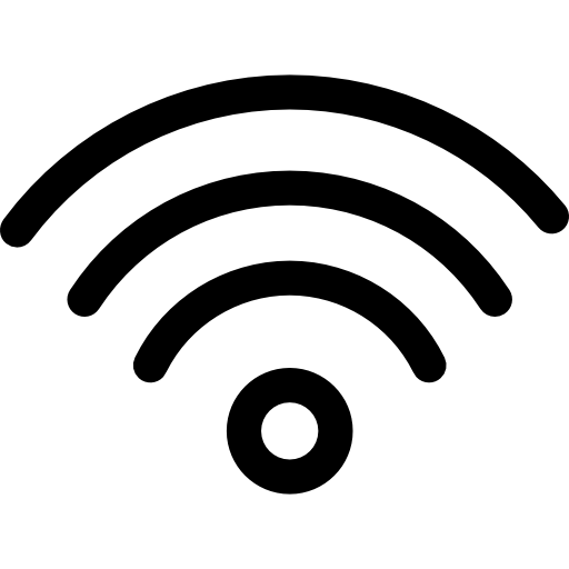 obszar wi-fi Basic Rounded Lineal ikona
