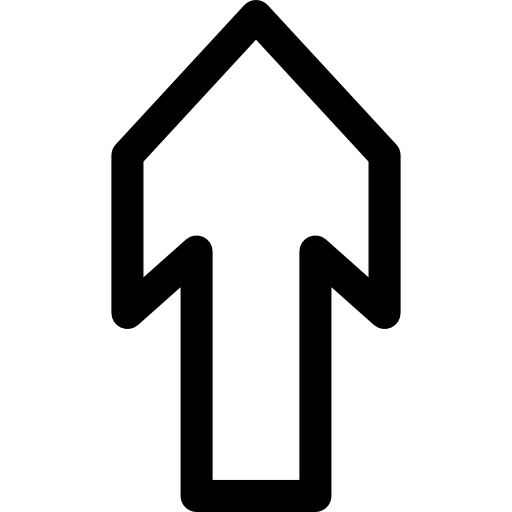 prosty kierunek Basic Rounded Lineal ikona