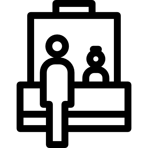 Information Desk Basic Rounded Lineal icon