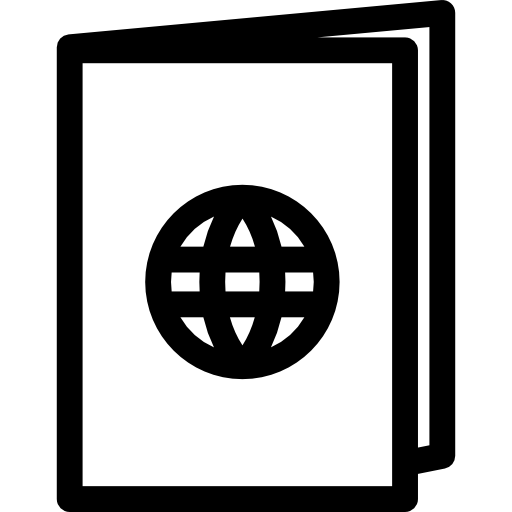 passaporte Basic Rounded Lineal Ícone