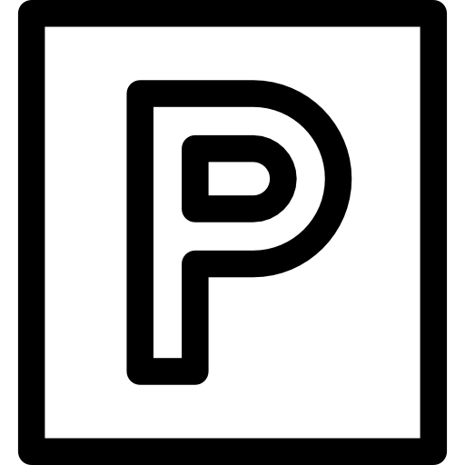 znak parkingowy Basic Rounded Lineal ikona