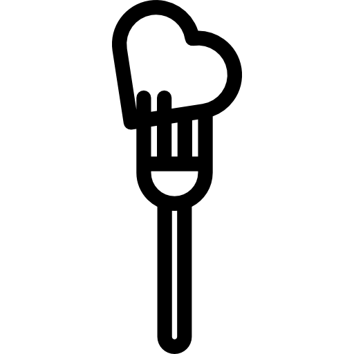 フォーク上のハート  icon