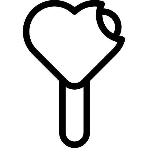 lody w kształcie serca  ikona