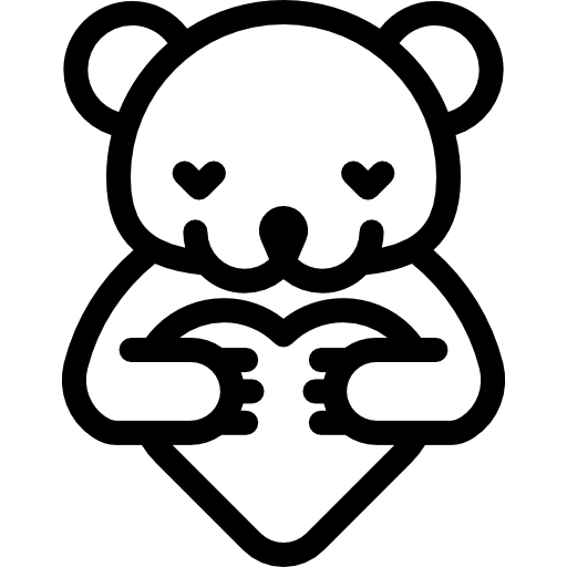 Медведь с сердцем  иконка