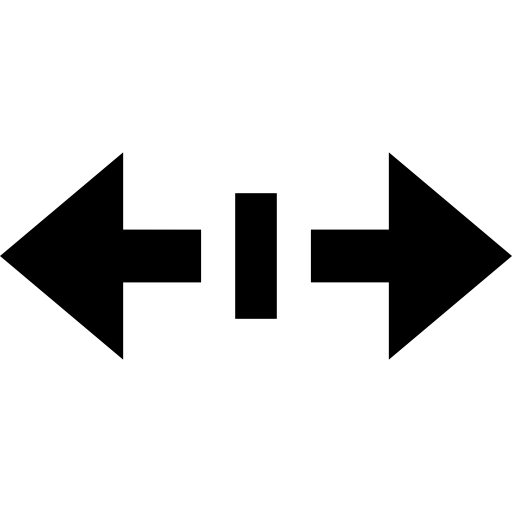 horizontale größenänderung  icon