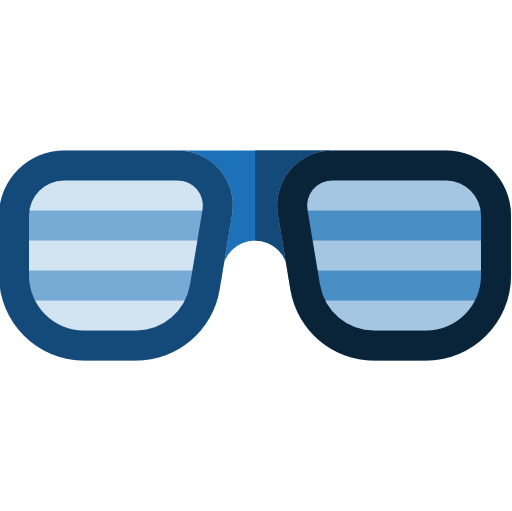 Sunglasses Basic Straight Flat icon
