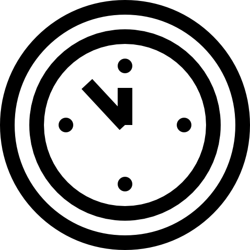 wanduhr Basic Straight Lineal icon
