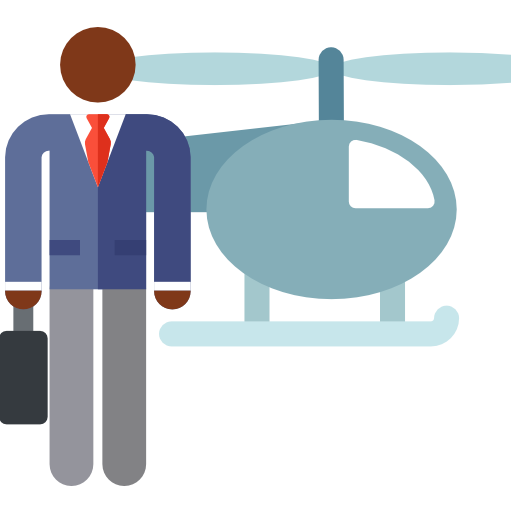 Helicopter Pictograms Colour icon