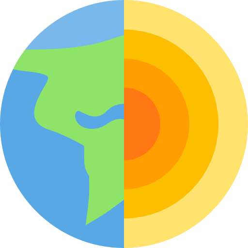 지구 행성 Basic Straight Flat icon