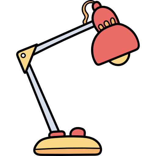 Desk lamp Hand Drawn Color icon