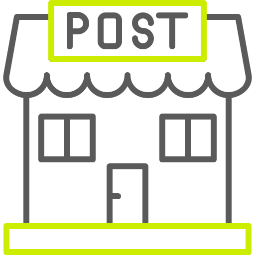 bureau de poste Generic color outline Icône