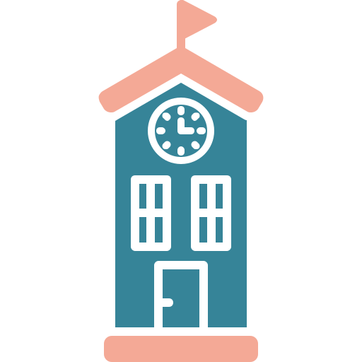 Clock tower Generic color fill icon