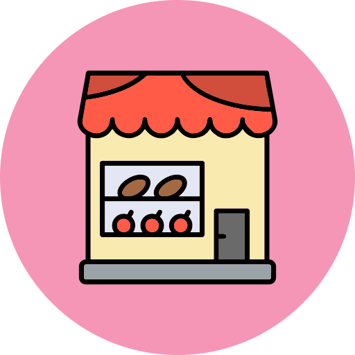 voedingswinkel Generic color lineal-color icoon