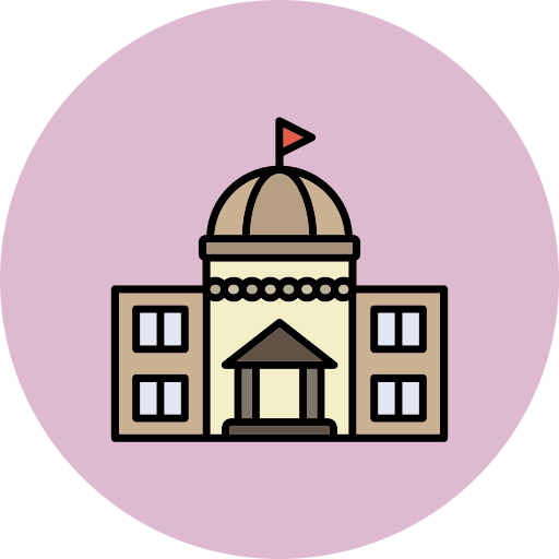 Government building Generic color lineal-color icon