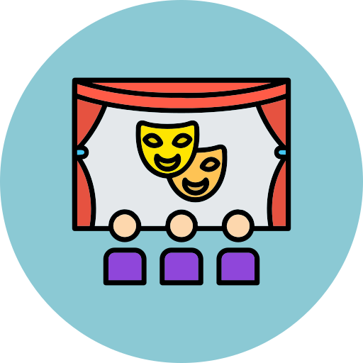 theater Generic color lineal-color icon