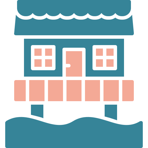 海の家 Generic color fill icon