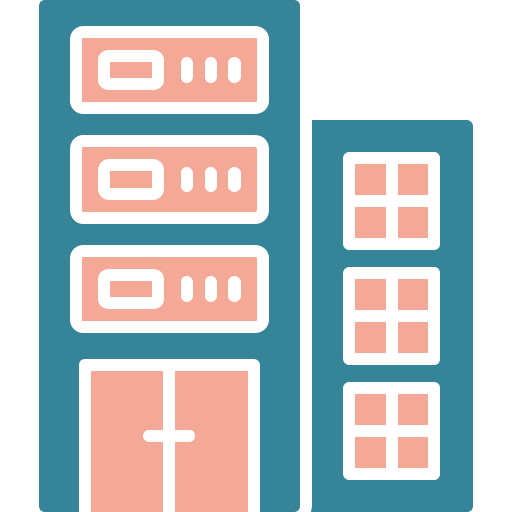 centrum danych Generic color fill ikona