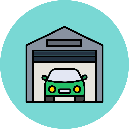 Garage Generic color lineal-color icon