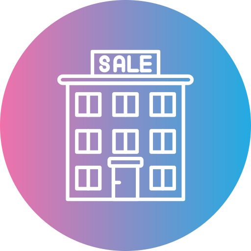 House for sale Generic gradient fill icon