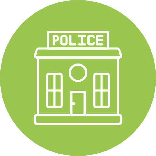 Police station Generic color fill icon