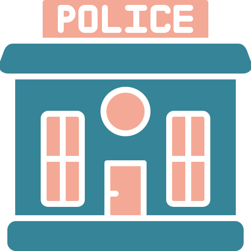 polizeistation Generic color fill icon