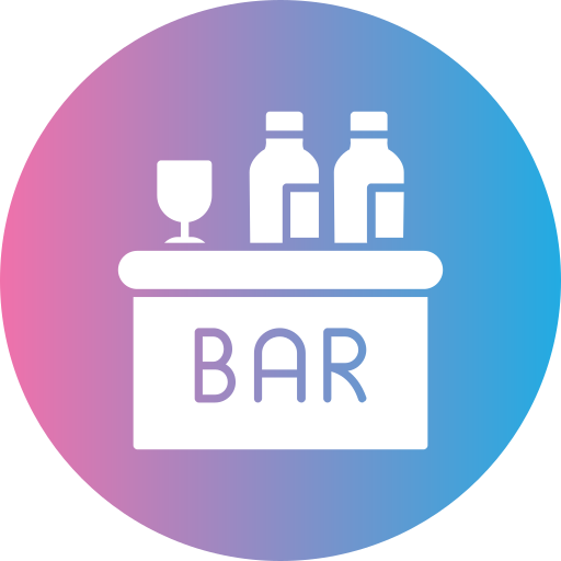 mesa de bar Generic gradient fill icono