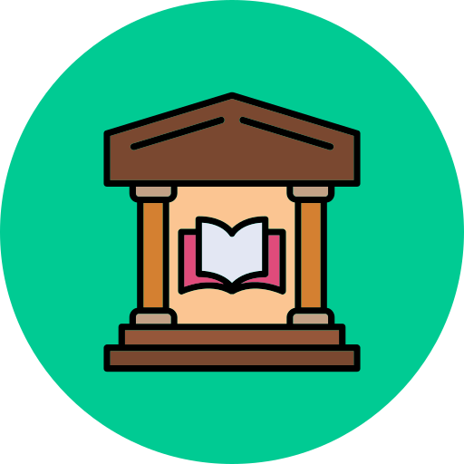 biblioteca Generic color lineal-color icona