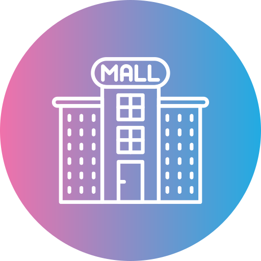 centro comercial Generic gradient fill icono