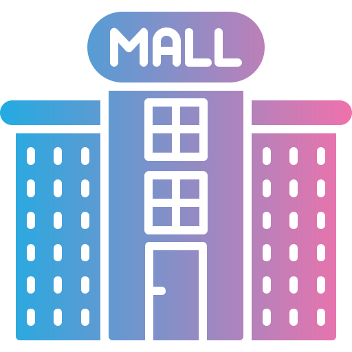 centro commerciale Generic gradient fill icona