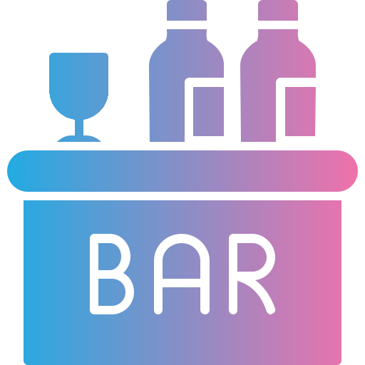 tavolo da bar Generic gradient fill icona