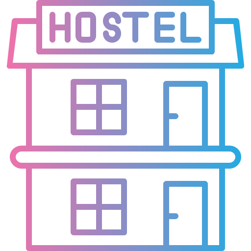 Hostel Generic gradient outline icon