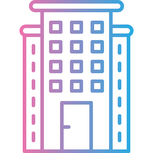 Skyscraper Generic gradient outline icon