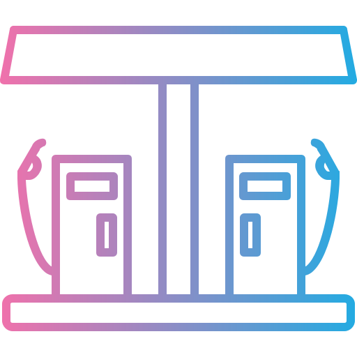 Gas station Generic gradient outline icon