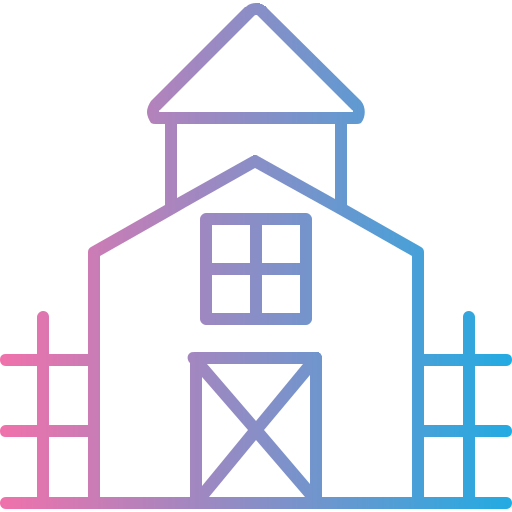 Farmhouse Generic gradient outline icon