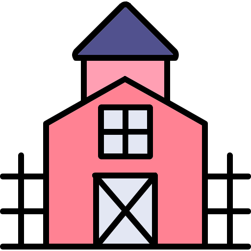 Сельский дом Generic color lineal-color иконка