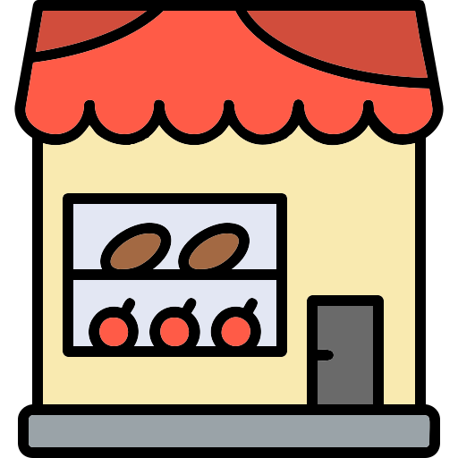 tienda de alimentación Generic color lineal-color icono
