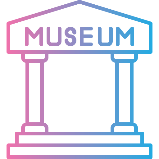 museum Generic gradient outline icoon