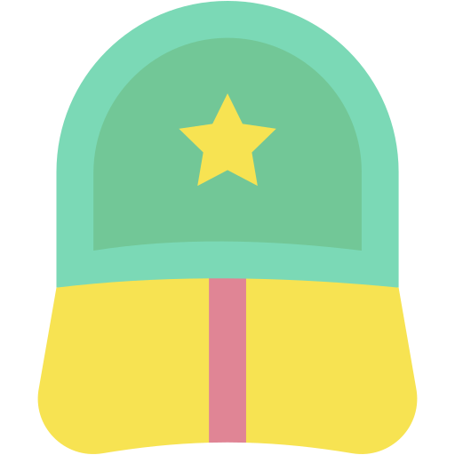 Baseball cap Generic color fill icon