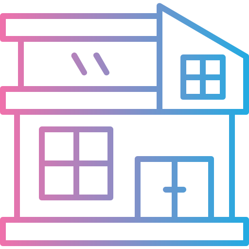 nowoczesny dom Generic gradient outline ikona