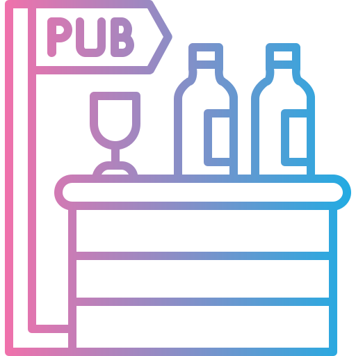Pub Generic gradient outline icon