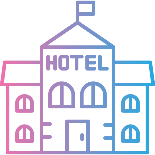 hotel Generic gradient outline icona