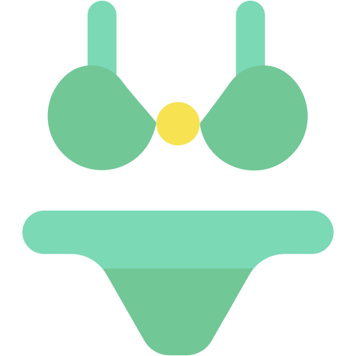 bikini Generic color fill icono